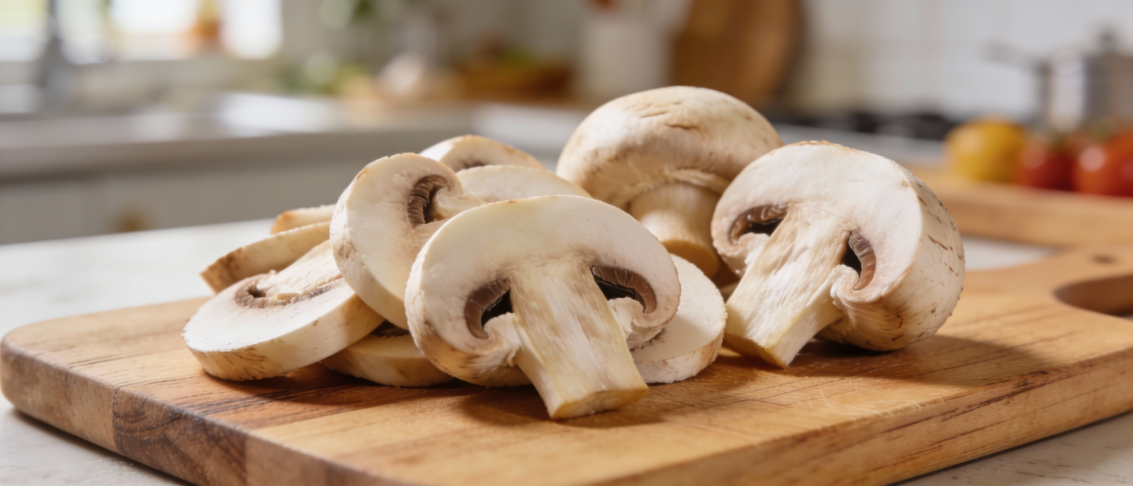 Preparazione funghi in padella